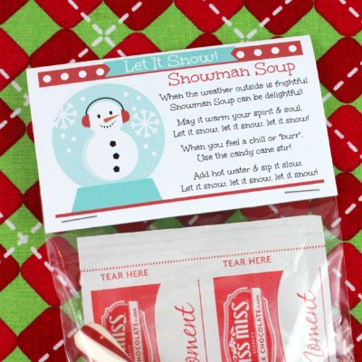 Snowman Soup Bag Toppers