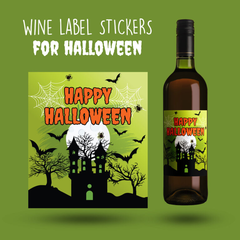 Printable Halloween Wine Bottle Labels - Digital Download - OhMy ...