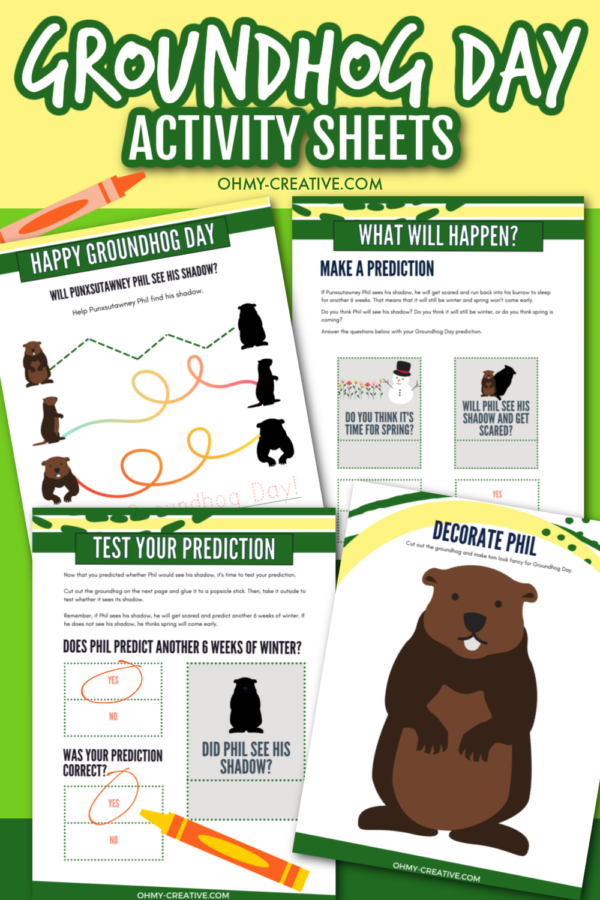 Groundhog Day Activity Sheets