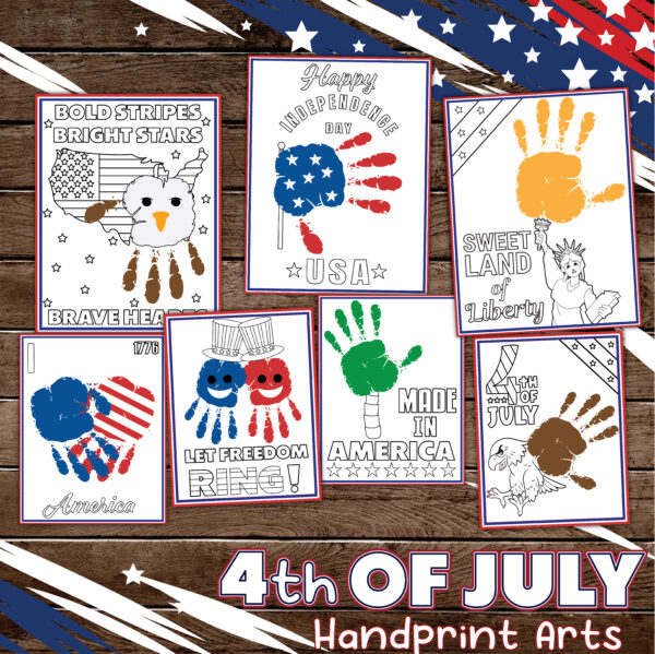 4th of july handprint art